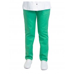  Pantaloni medicali dama, tercot, verde