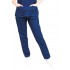 Pantaloni medicali unisex cu elastic, tercot, XS, bleumarin